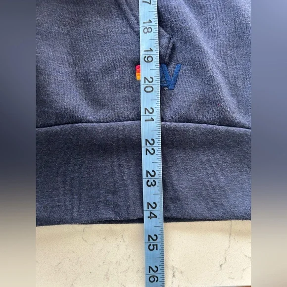 EUC Navy Aviator Nation Blue 5 Stripe Hoodie - Picture 11 of 13